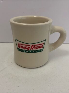 Vintage Krispy Kreme Doughnuts Ceramic Coffee Mug Diner Style